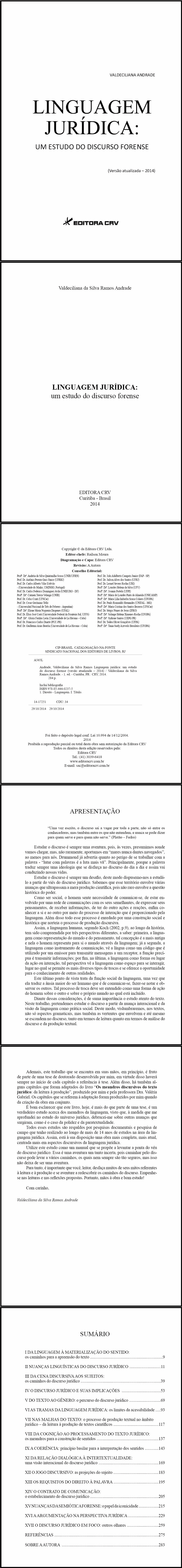 LINGUAGEM JURÍDICA:<br>um estudo do discurso forense